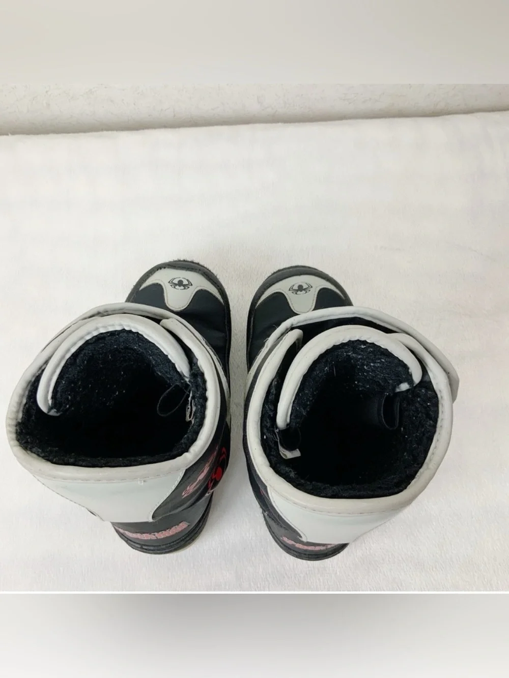 Marvel The Amazing Spider-Man Boys Size 3 Winter Snow Boots Rare Y2K Superhero